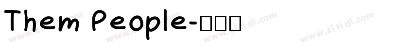 Them People字体转换